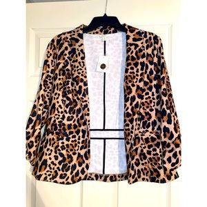 Cheetah Print Blazer